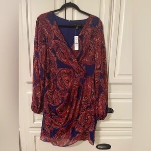 White House Black Market Paisley Mini Dress